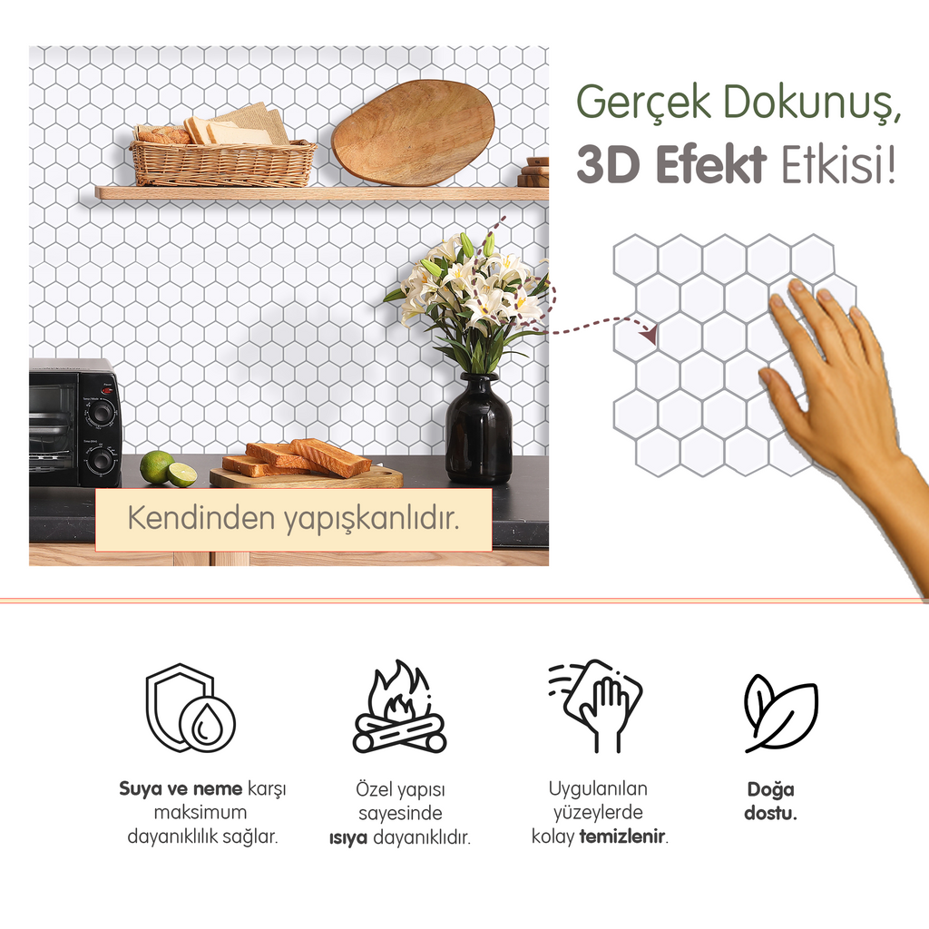 Honeycomb - Beyaz