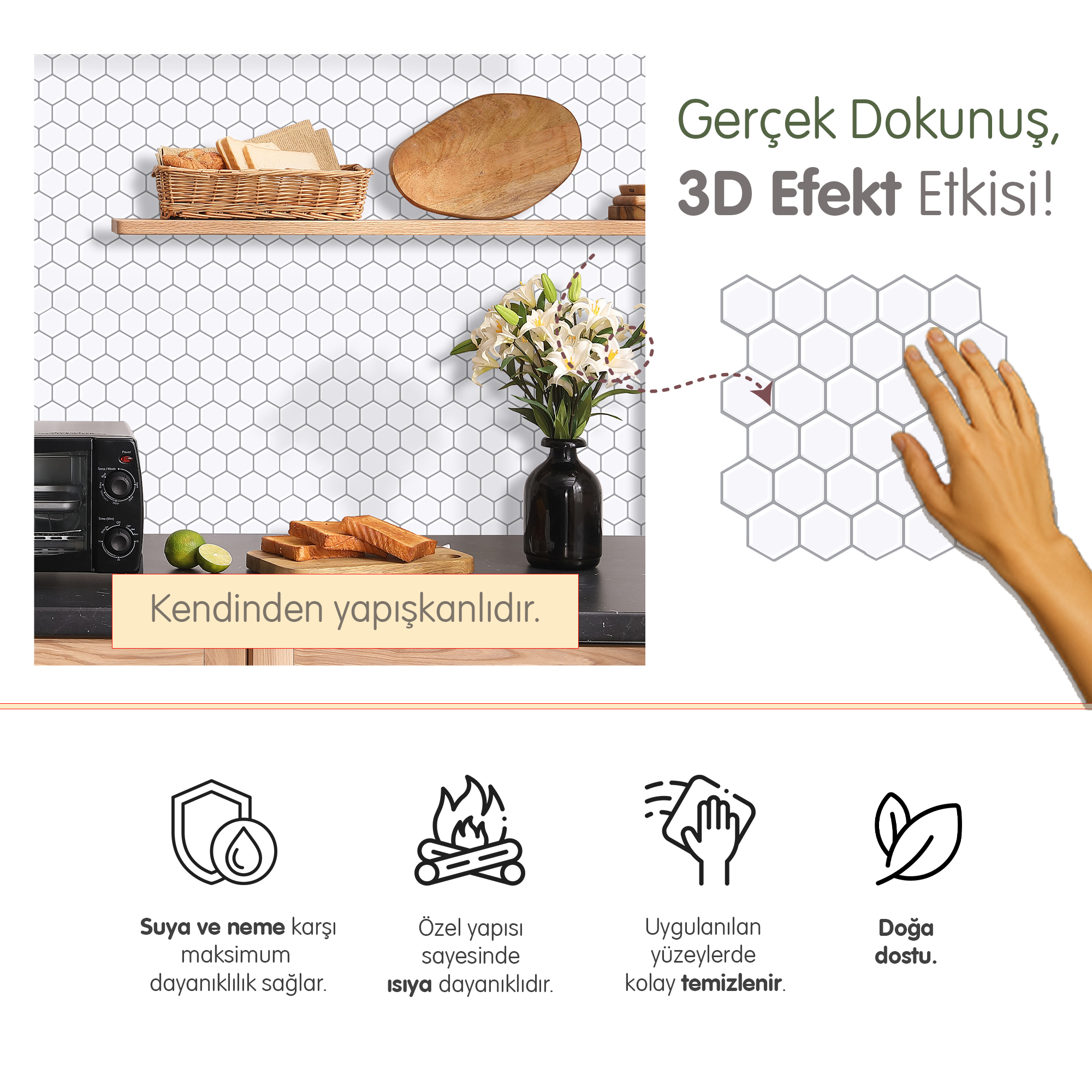 Honeycomb - Beyaz