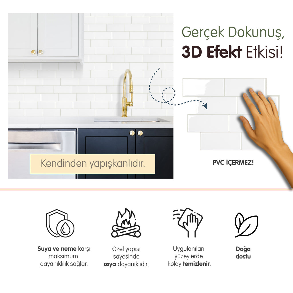 Brick - Beyaz