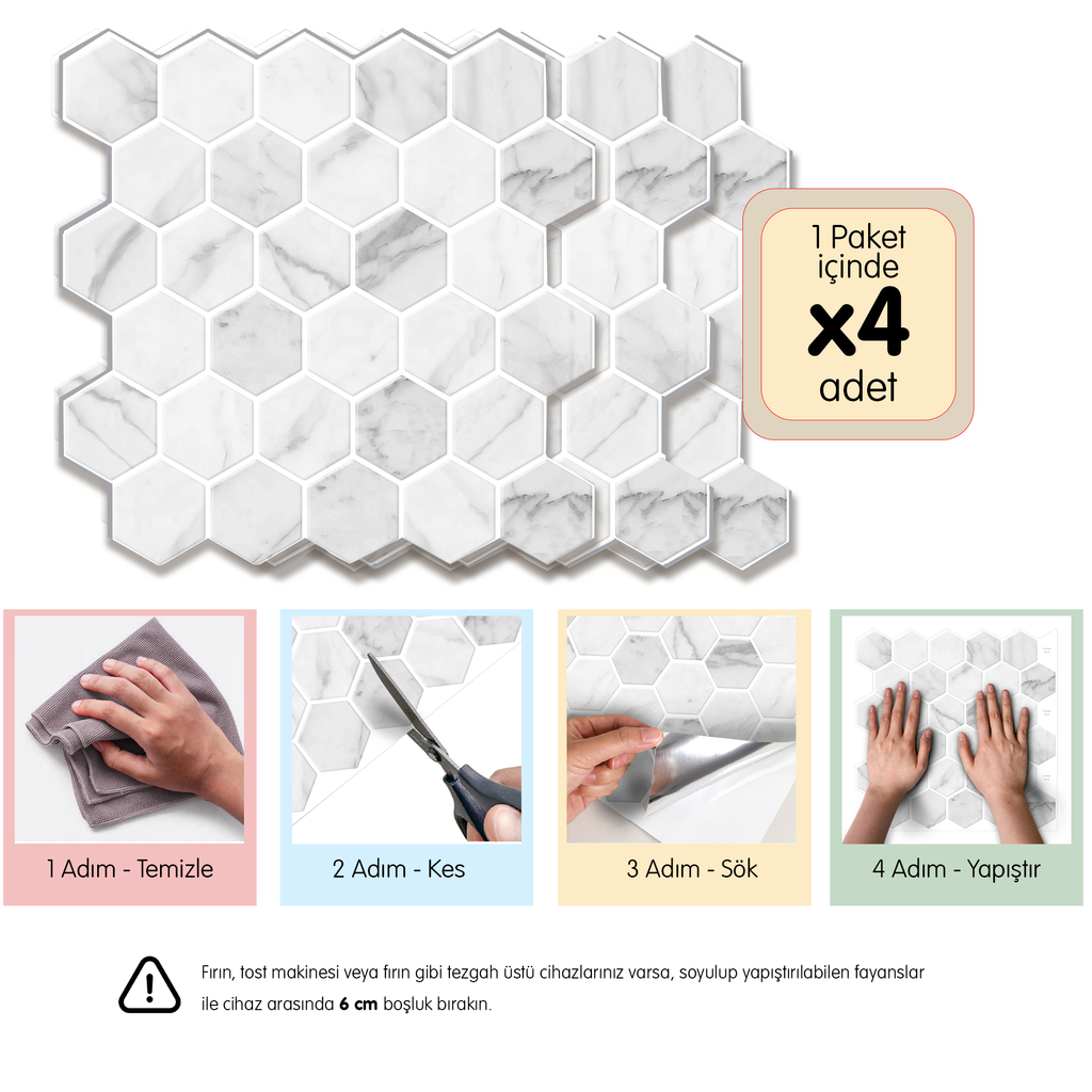 Honeycomb - Gri Mermer