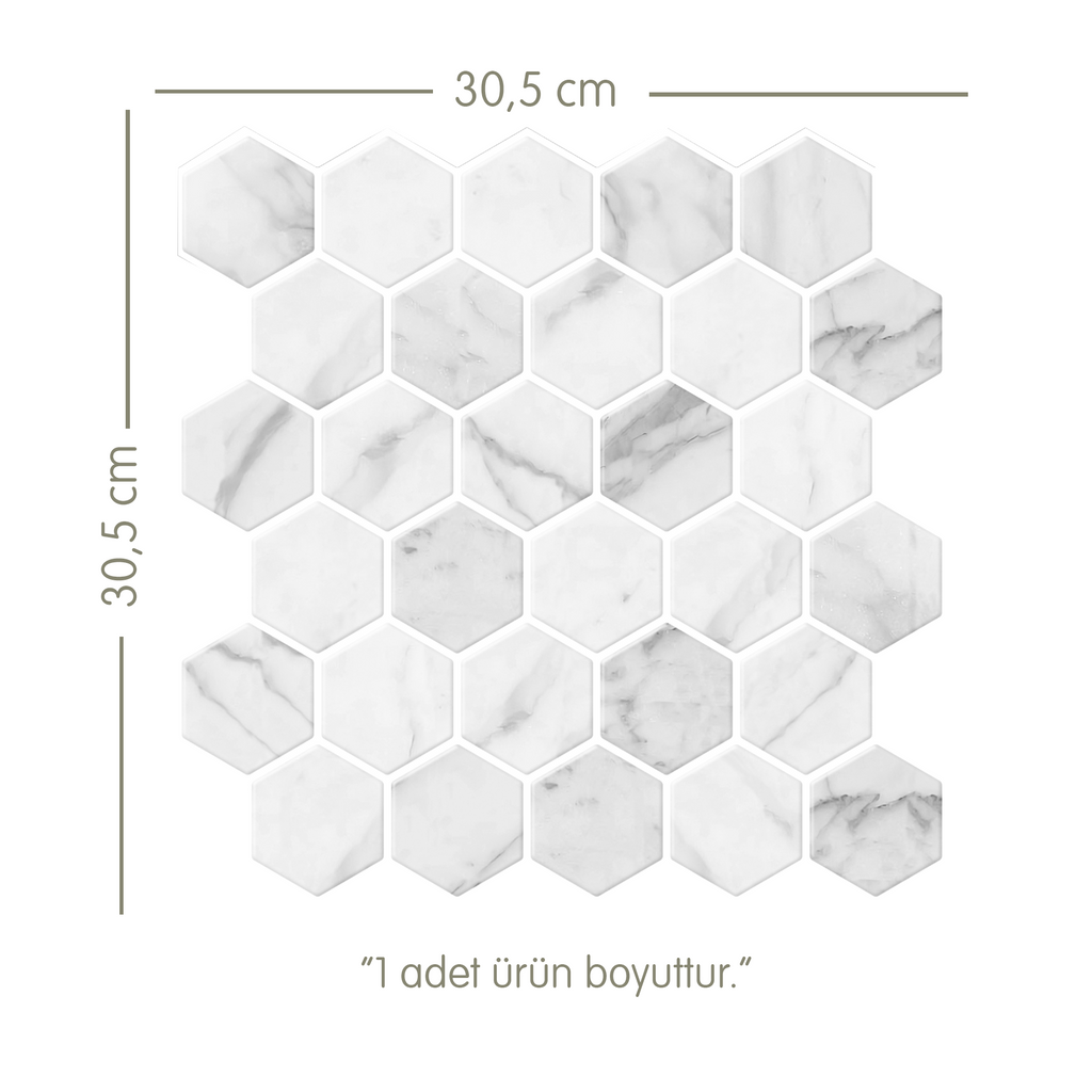 Honeycomb - Gri Mermer